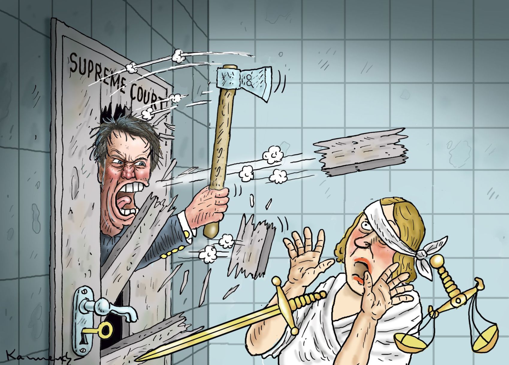 Kavanaugh confirmation cartoon